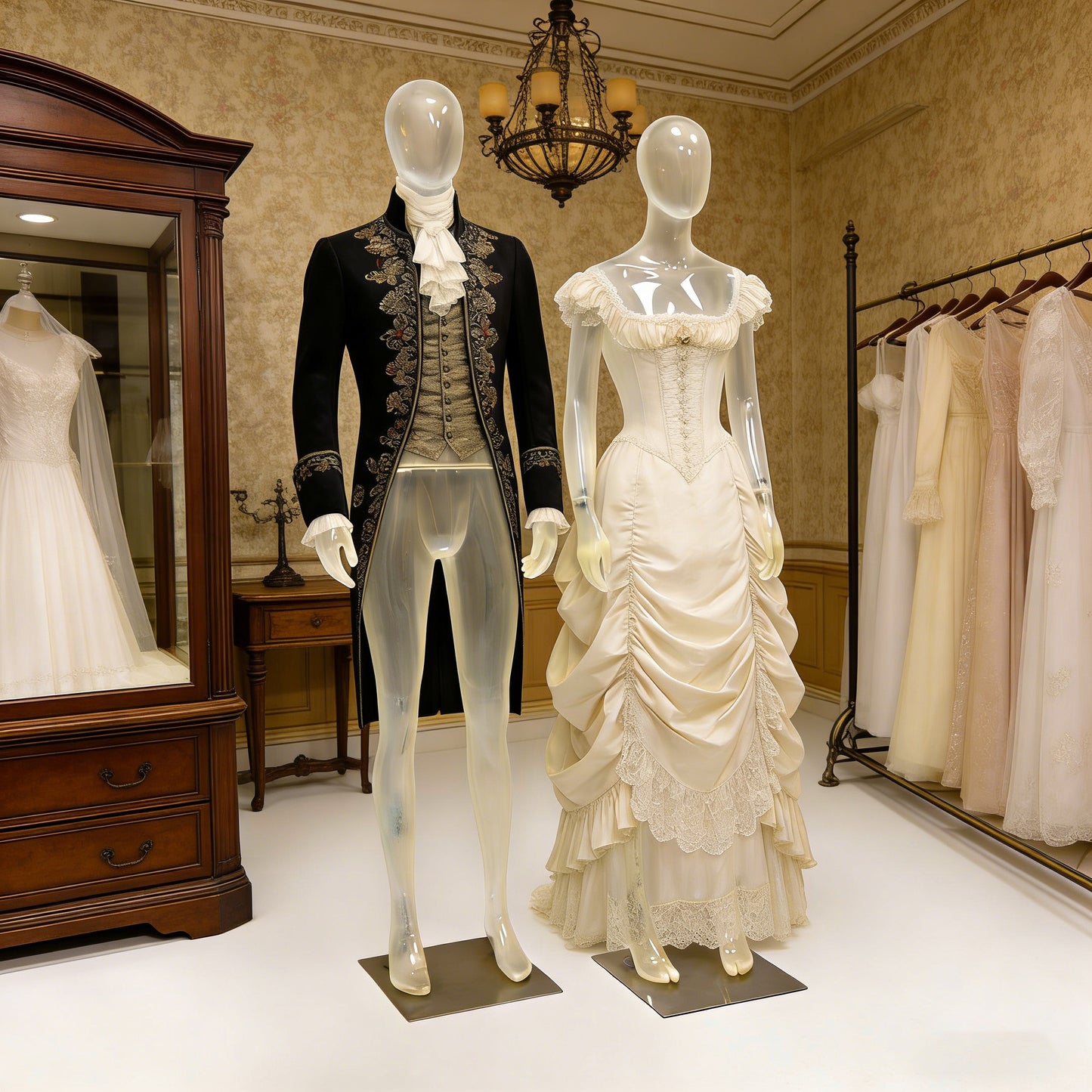 Premium Translucent Frosted Mannequin | Full Body Display for Luxury Boutiques