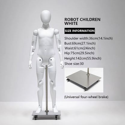 Kids' Clothing Mannequin: Multi-Jointed Children's Apparel Display Prop