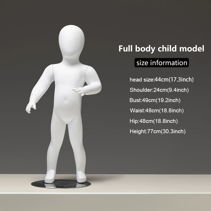 Sitting Infant & Child Mannequin - Full Body Kids Clothing Display Prop