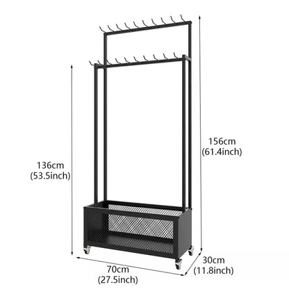 JELIMATE Freestanding Belt Display Rack with Wheels | Multi-Tier Organizer for Retail Store