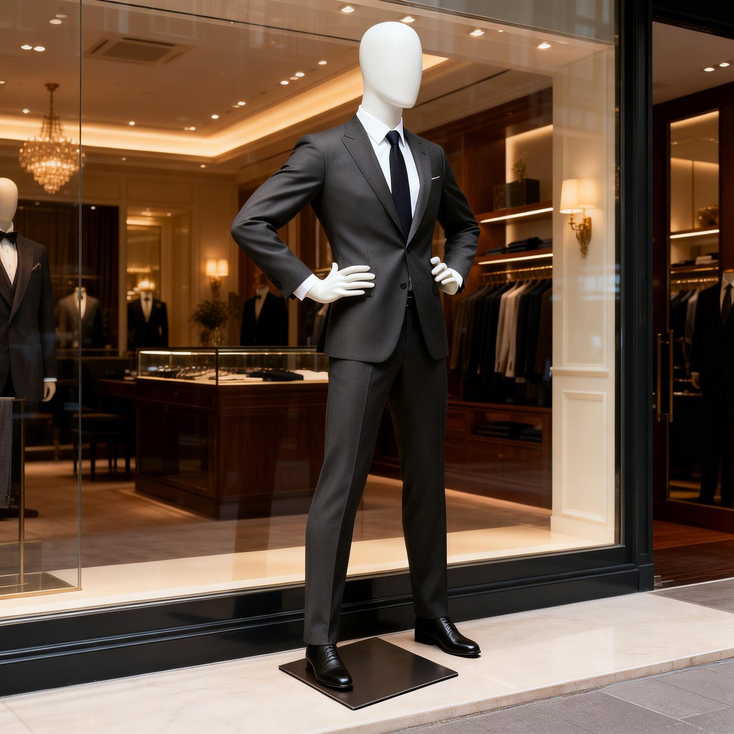 Male Athletic Mannequin - Muscular Fitness Display Mannequin with Detachable Arms and Legs for Sportswear