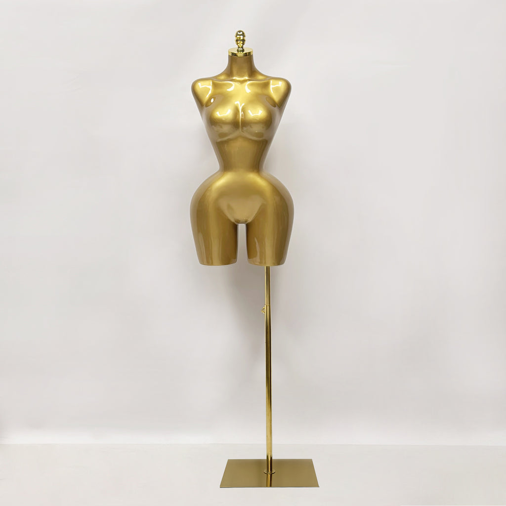 JELIMATE Luxe S-Shape Female Mannequin Torso: Curvy BBL Silhouette Dress Form with Big Hips for Evening Gowns