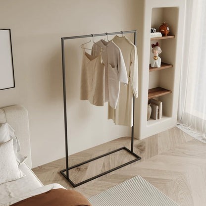 JELIMATE Freestanding Metal Clothing Garment Rack Display Stand for Boutique Bedroom