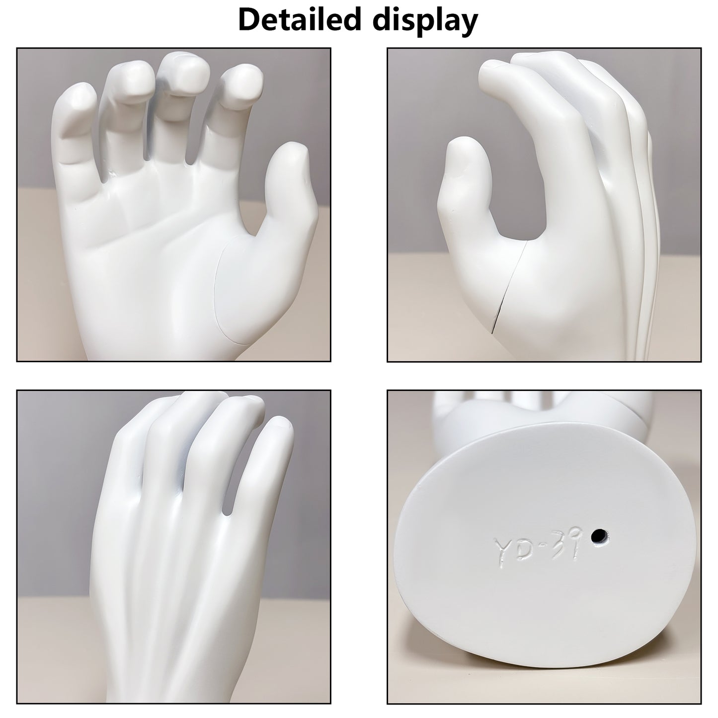 JELIMATE Fiberglass Male Mannequin Body Parts – 7 Styles for Sportswear & Brace Display