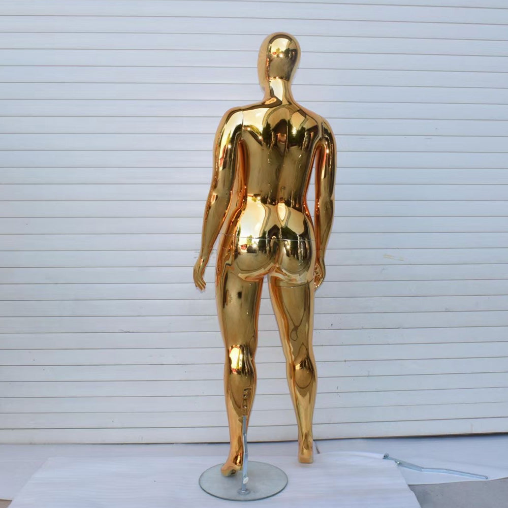 Fat Female Mannequin - Plus Size Full Body modle | Electroplated Gold Silver Curvy Mannequin for Sale