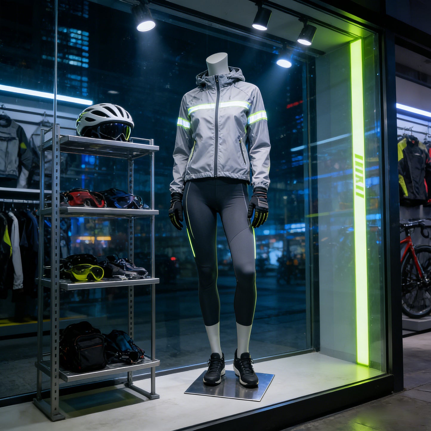 Jelimate Female Athletic Headless Mannequin - Fiberglass Display for Activewear