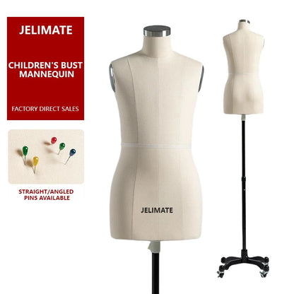 JELIMATE Professional Childrens Adjustable Dress Form (Pin-Insertable & Flocked)