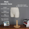 JELIMATE Male & Female Buttocks Mannequin for Underwear Swimwear Shorts Belt Display Stand