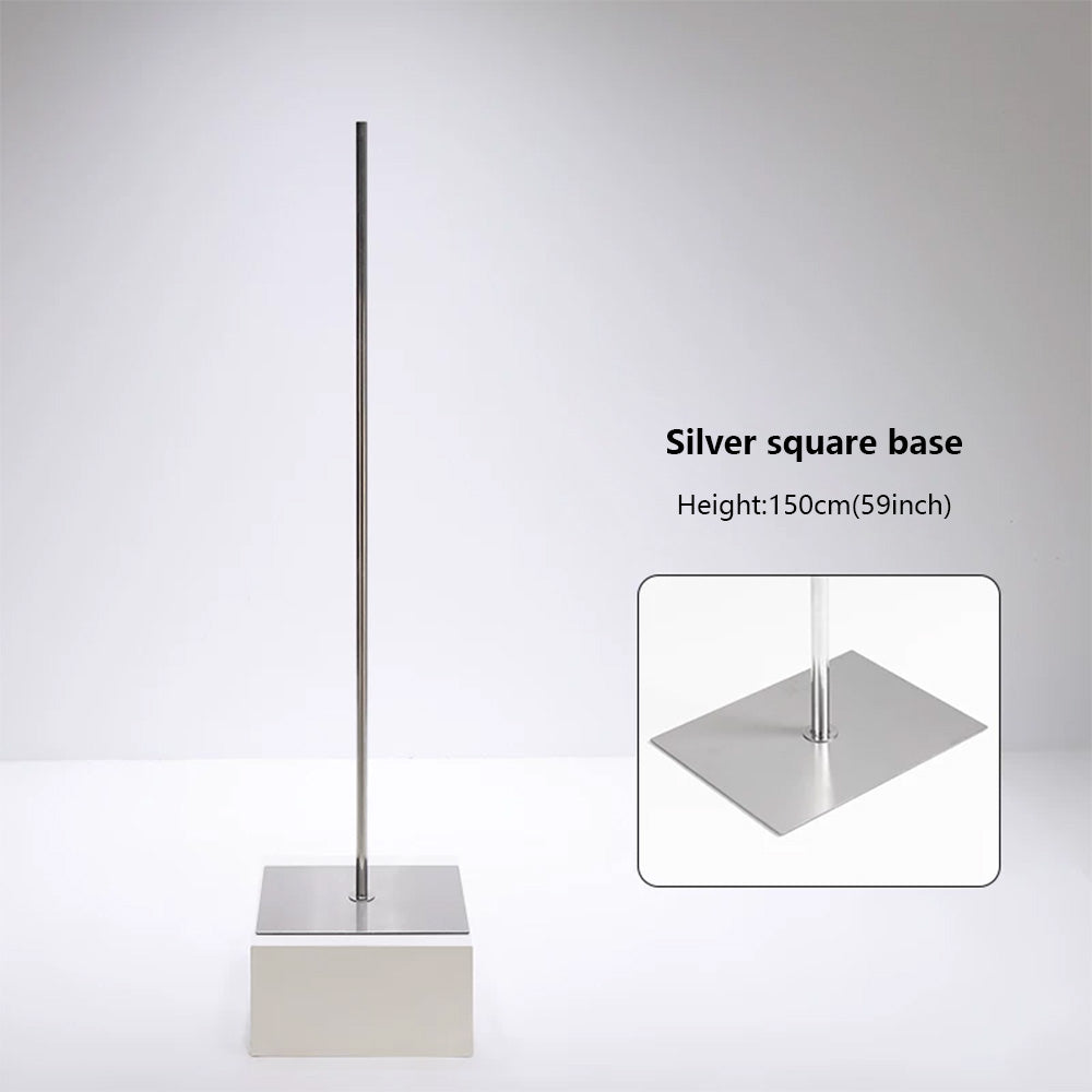 JELIMATE Half Body Mannequin Stand Base | Stainless Steel Retail Display Pole Stand