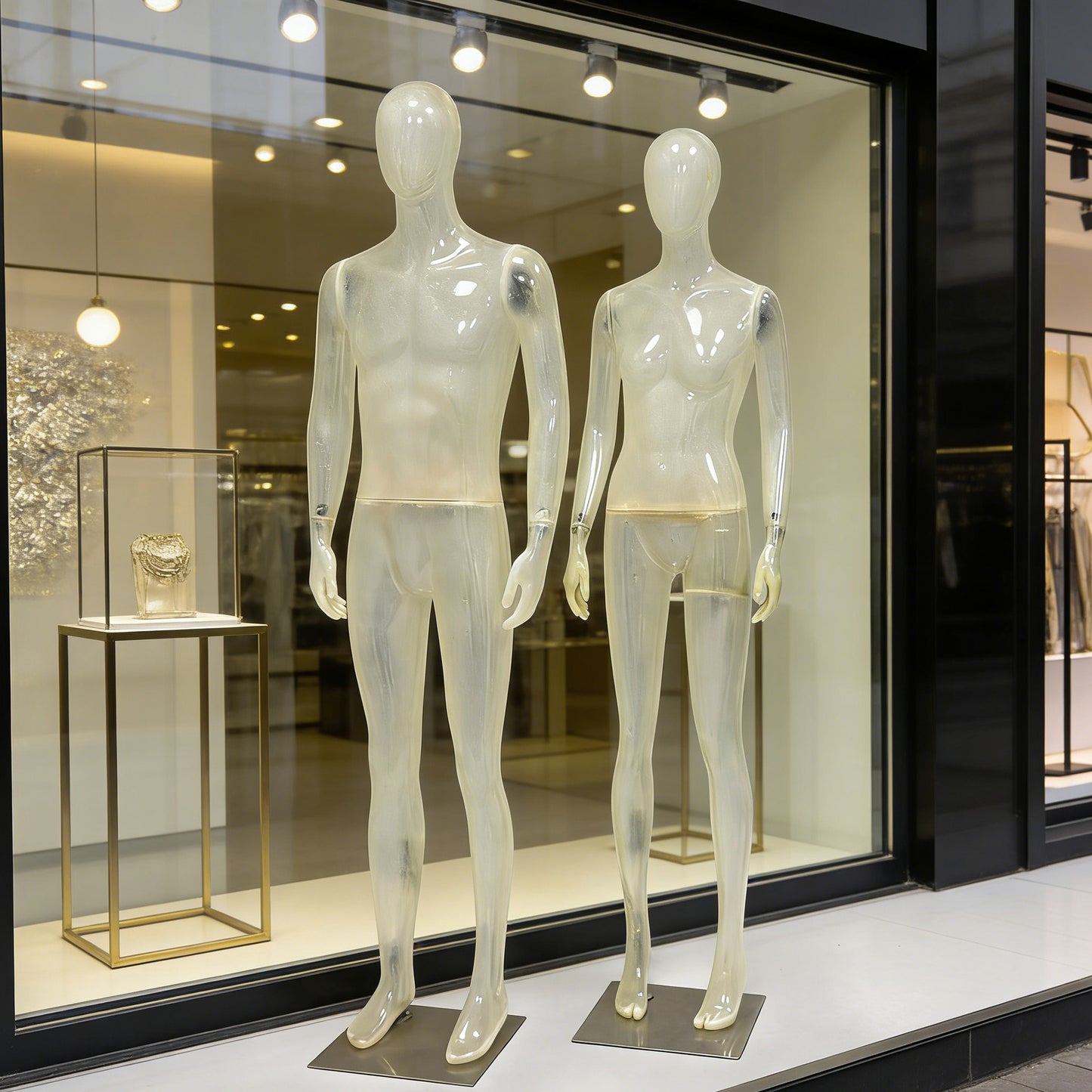 Premium Translucent Frosted Mannequin | Full Body Display for Luxury Boutiques