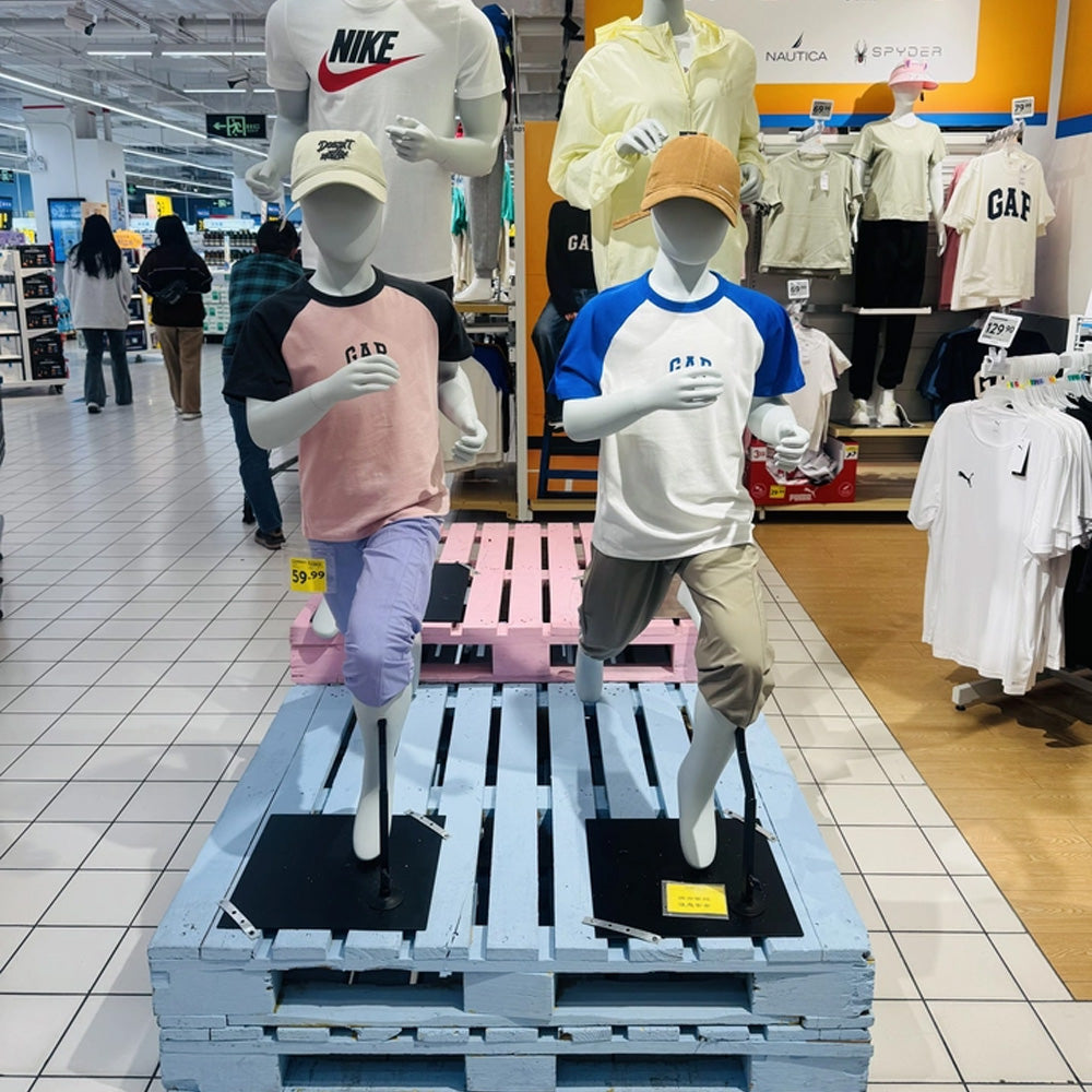 JELIMATE Kids Sport Full Body Mannequin | Athletic Children Clothing Display Form for Ages 2–12