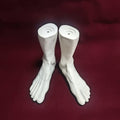 JELIMATE Male Foot Mannequin US Size 10, PVC Shoe Sock Display Model, 1 Pair