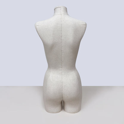 JELIMATE Half Body Mannequin Torso, Linen Dress Form for Lingerie Underwear Display