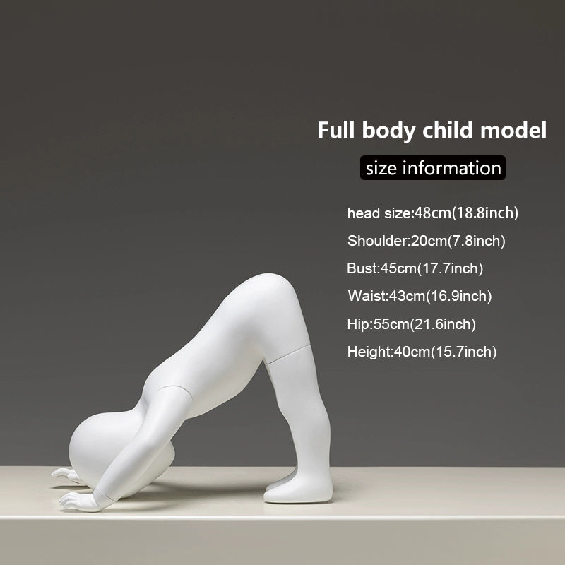 Sitting Infant & Child Mannequin - Full Body Kids Clothing Display Prop