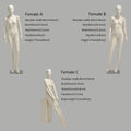 JELIMATE High Quality Fiberglass Female Male Full Body Mannequin,Luxury Window Display Dress Form Model,Clothing Shop Jewelry Clothing Display Model Props