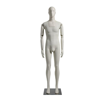 Premium Male Mannequin Full Body with Face - Standing & Seated Pose Retail Display for Boutique