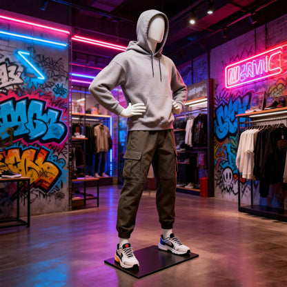 Male Athletic Mannequin - Muscular Fitness Display Mannequin with Detachable Arms and Legs for Sportswear