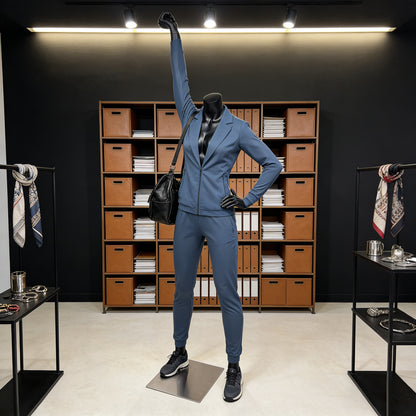 JELIMATE Female Athletic Dumbbell Mannequin - Headless Sports Display for Gym & Boutique