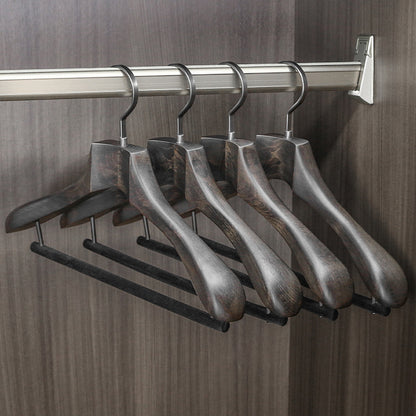 Premium Beech Wooden Hanger: Elegant Storage Solution
