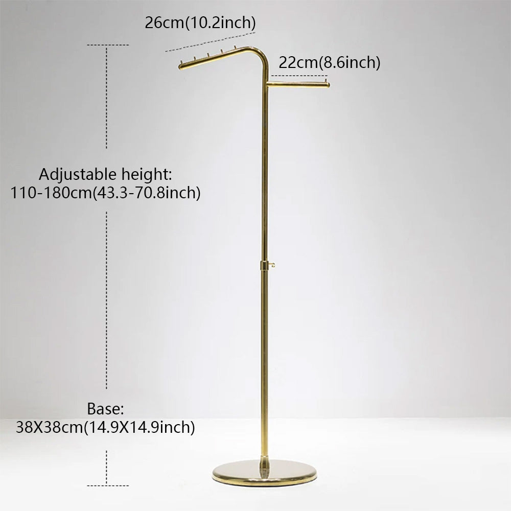 JELIMATE Adjustable Clothing Rack 43.3-70.8" | Stainless Steel Garment Stand for Boutique