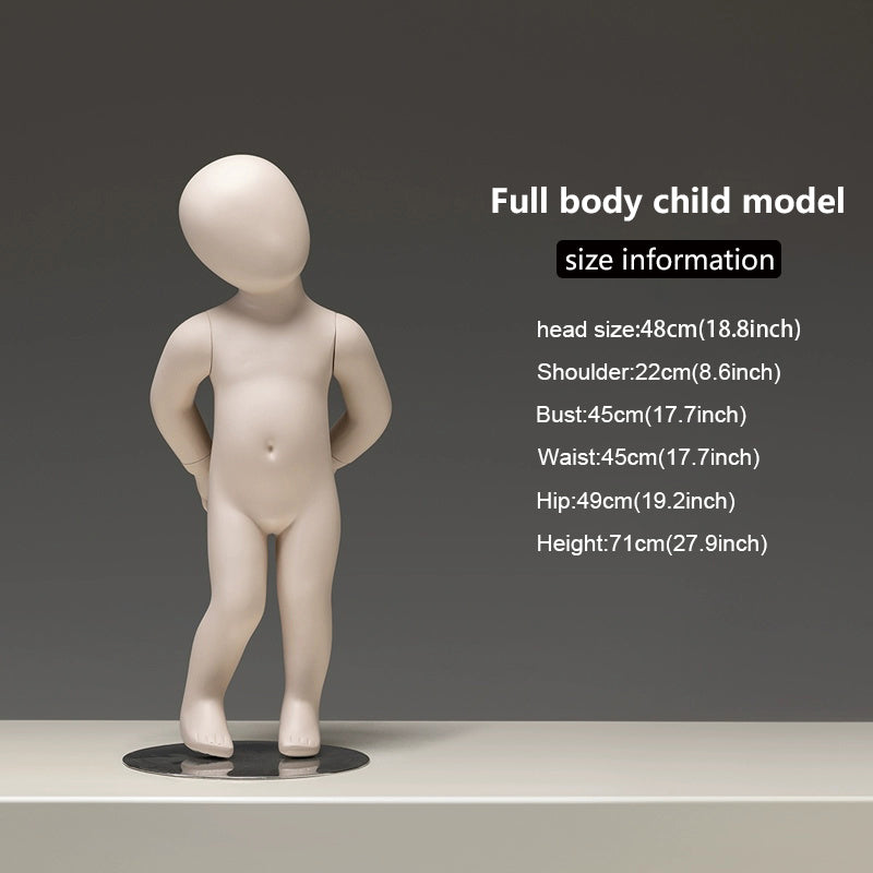 Sitting Infant & Child Mannequin - Full Body Kids Clothing Display Prop