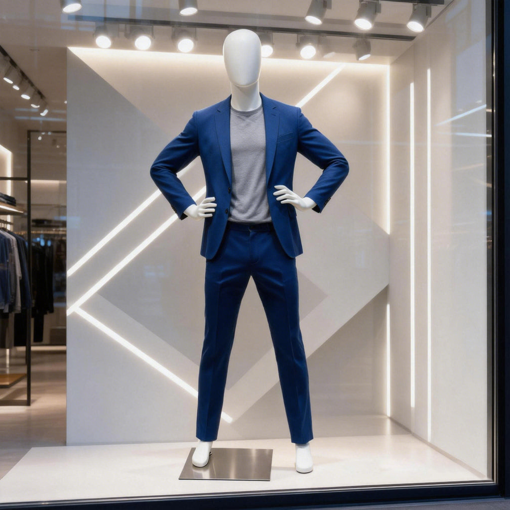 Male Athletic Mannequin - Muscular Fitness Display Mannequin with Detachable Arms and Legs for Sportswear