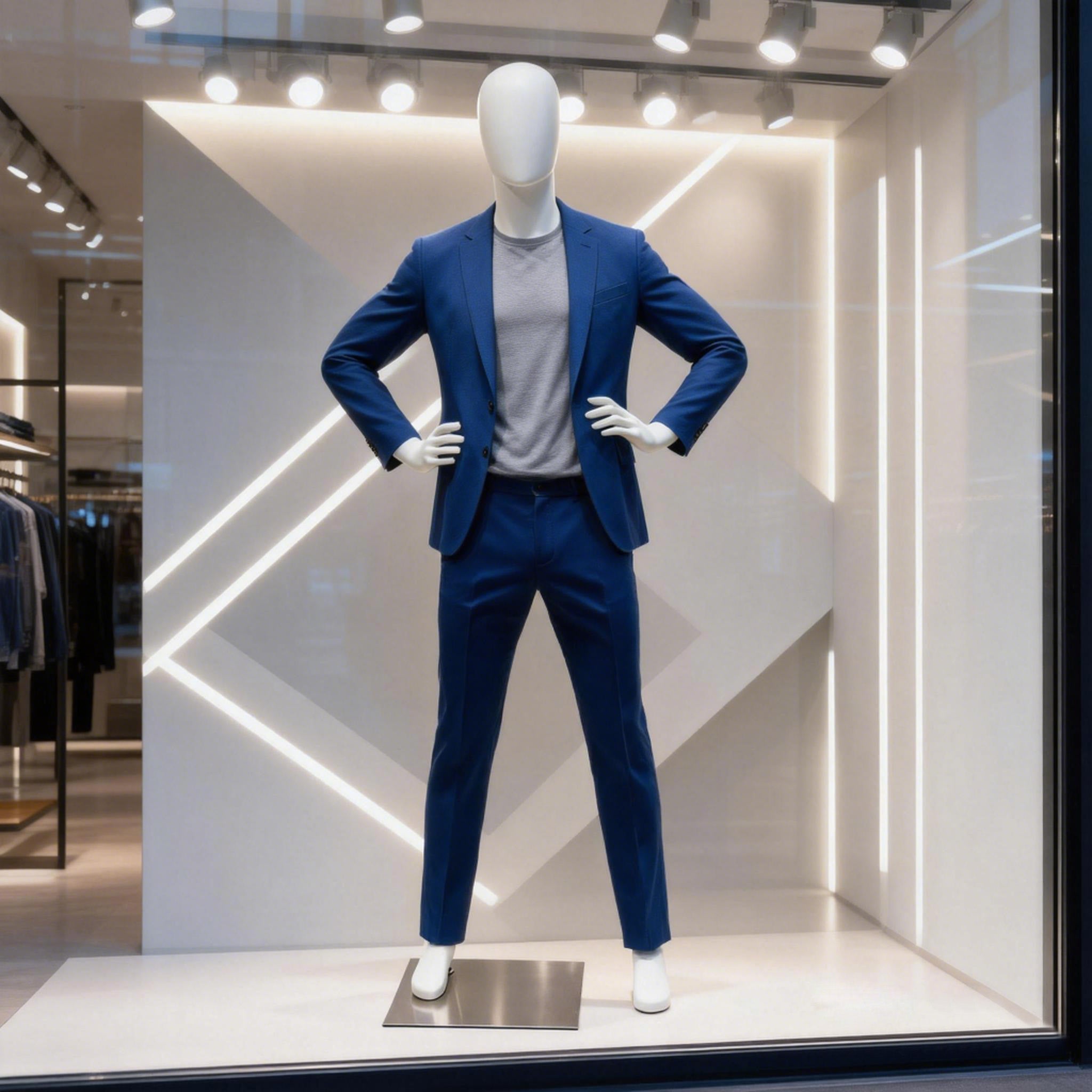 Male Athletic Mannequin - Muscular Fitness Display Mannequin with Detachable Arms and Legs for Sportswear