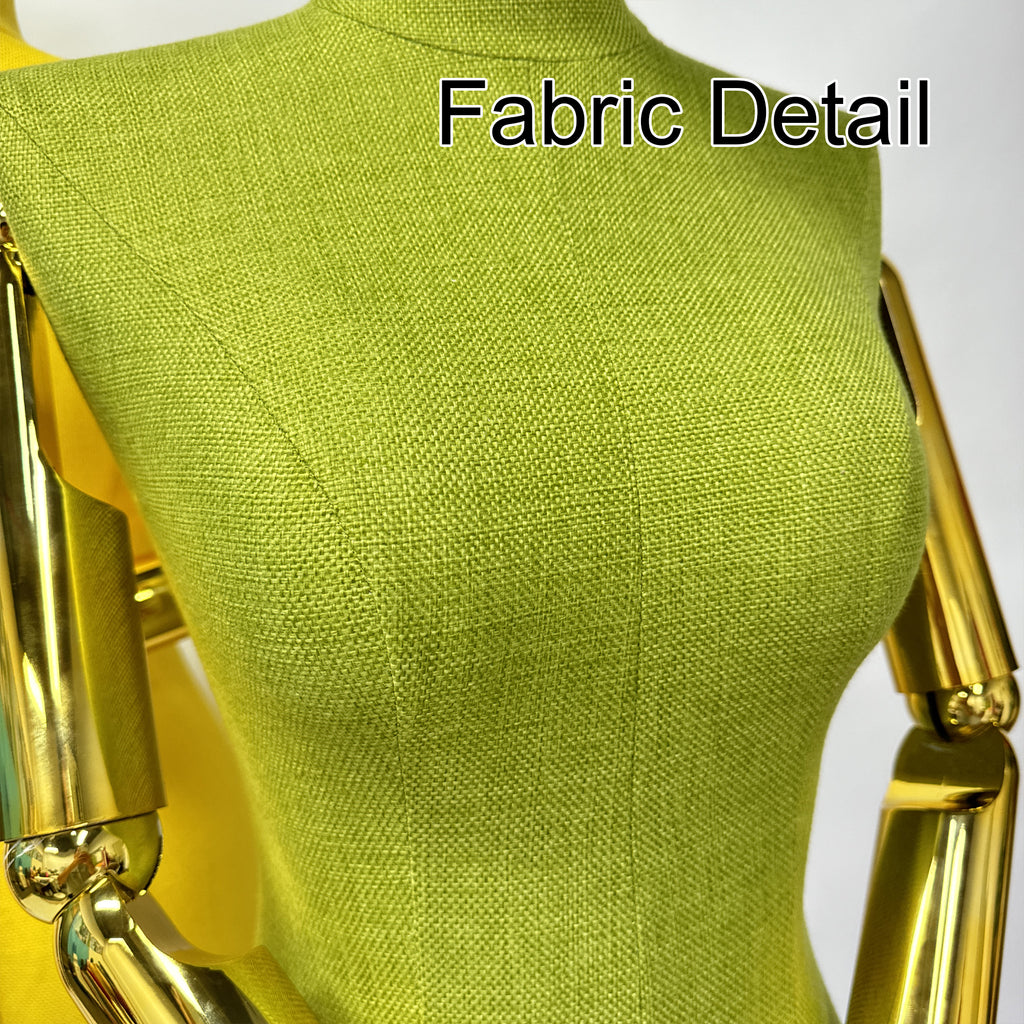 JELIMATE Linen Female Dress Form - Half Body Mannequin for Window Display