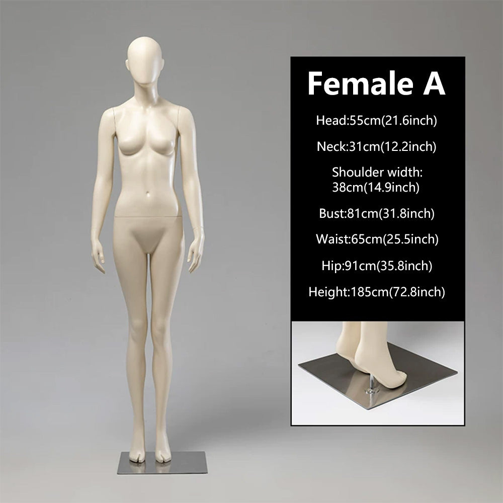 JELIMATE Female Full Body Mannequin | 21 Styles | Luxury Boutique Display Dress Form