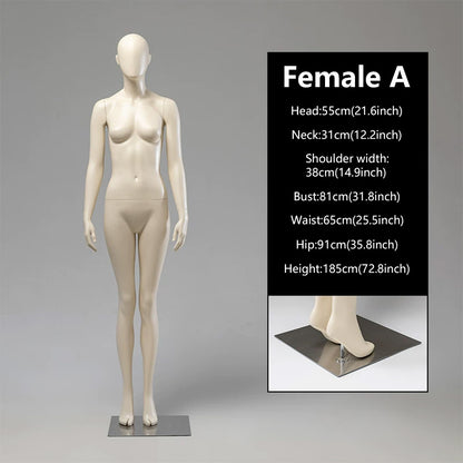 JELIMATE Female Full Body Mannequin | 21 Styles | Luxury Boutique Display Dress Form