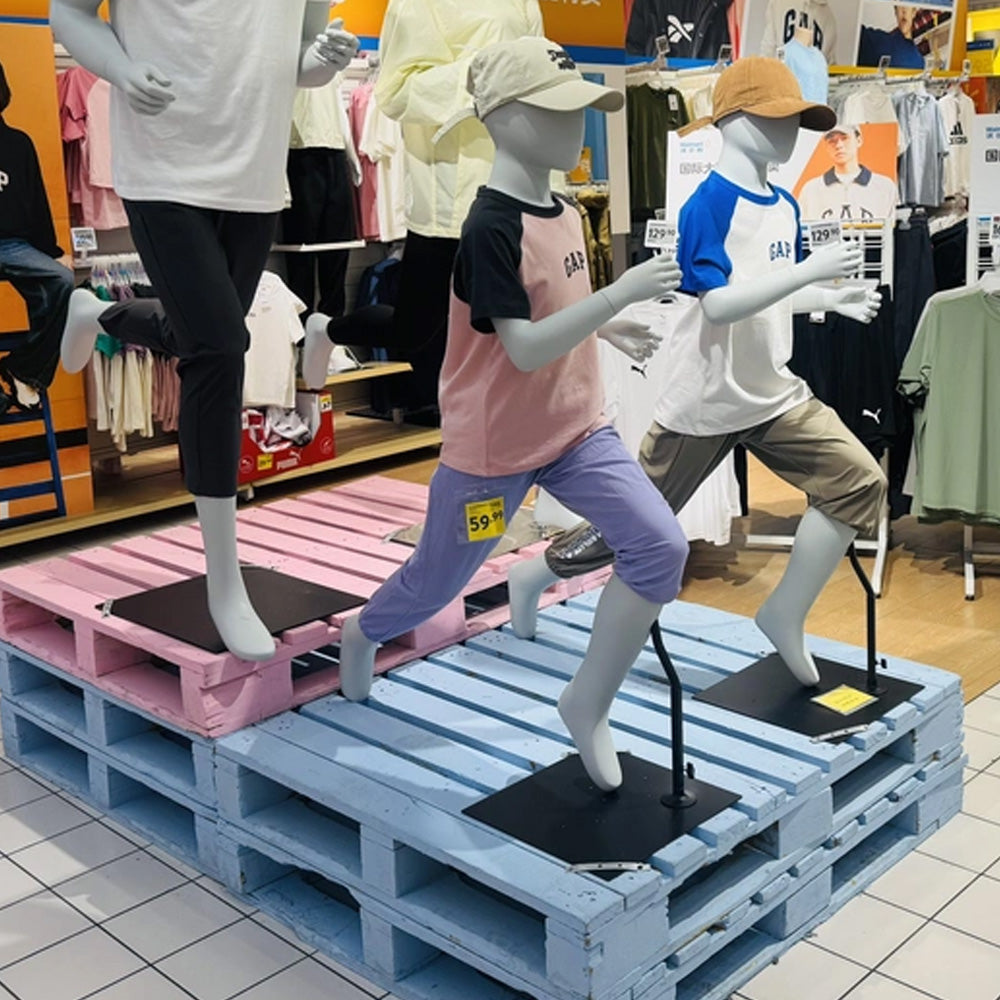 JELIMATE Kids Sport Full Body Mannequin | Athletic Children Clothing Display Form for Ages 2–12