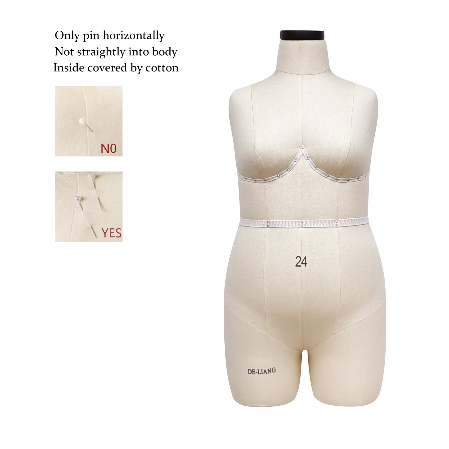 JELIMATE Studio | Plus Size Half Scale Dress Form (Size 24)