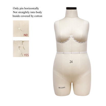 JELIMATE Studio | Plus Size Half Scale Dress Form (Size 24)