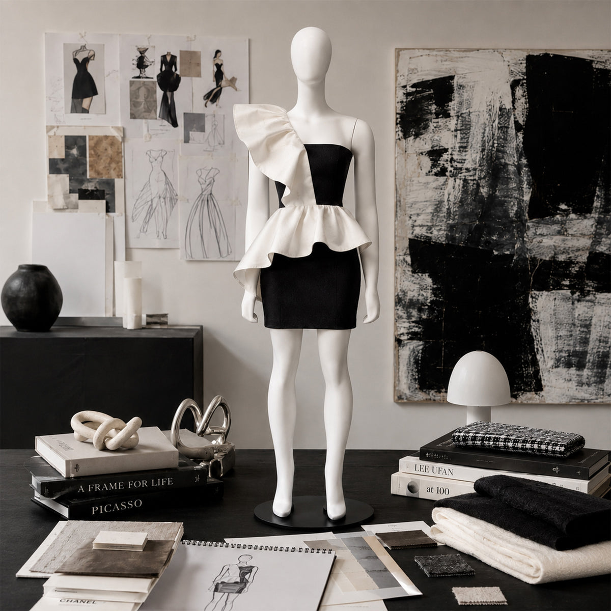 JELIMATE Half Scale Female Full Body Dress Form For Pattern  | 1/2