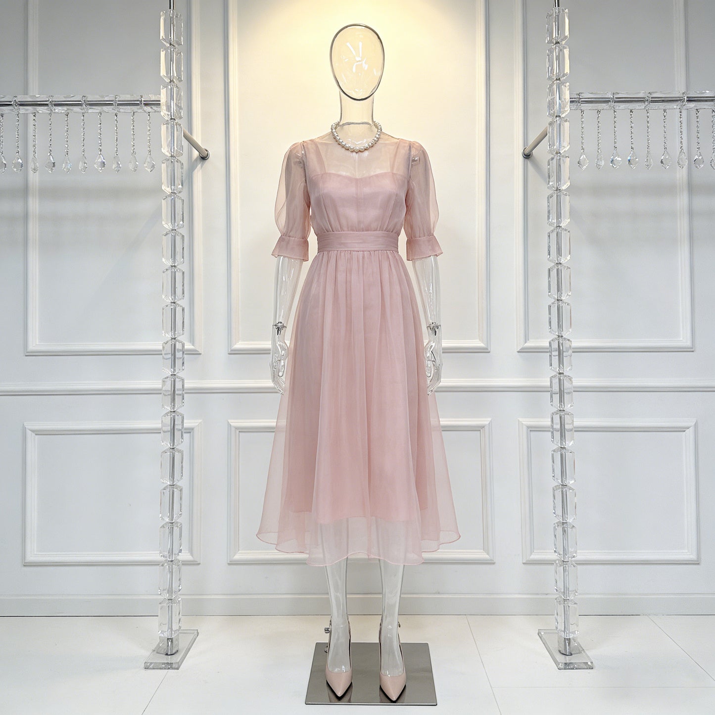 Transparent PE Female Mannequin Full Body Display Form - Clothing Retail Boutique