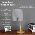 JELIMATE Male & Female Buttocks Mannequin for Underwear Swimwear Shorts Belt Display Stand