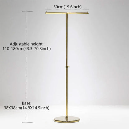 JELIMATE Adjustable Clothing Rack 43.3-70.8" | Stainless Steel Garment Stand for Boutique