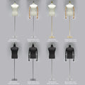 JELIMATE Professional Male Mannequin Torso with Articulated Wooden Arms