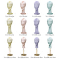 Jelimate Commercial Velvet Female Mannequin Head - Professional Display Form for Salons, Jewelry Boutiques & Retail Showcases