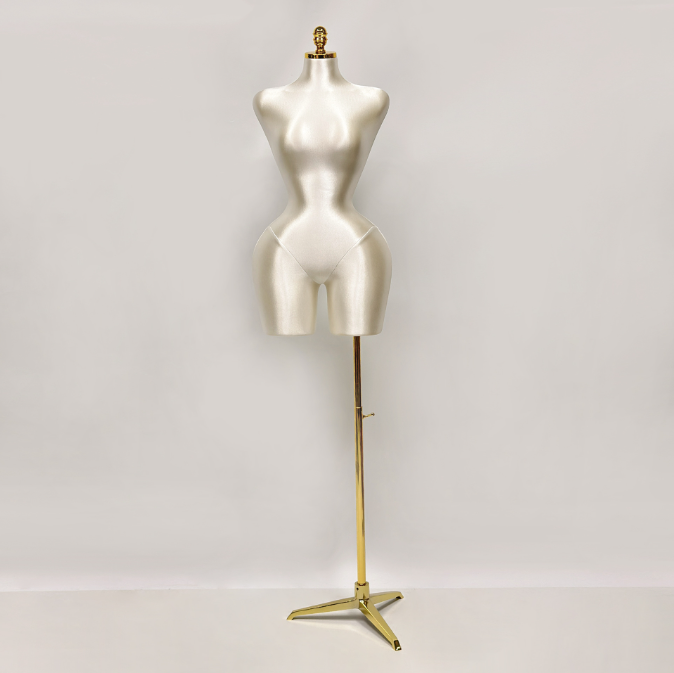 JELIMATE Female big butt mannequin Plus Size,Fully Pinnable Bbl Mannequin, Elegant S Shape Curvy Mannequin