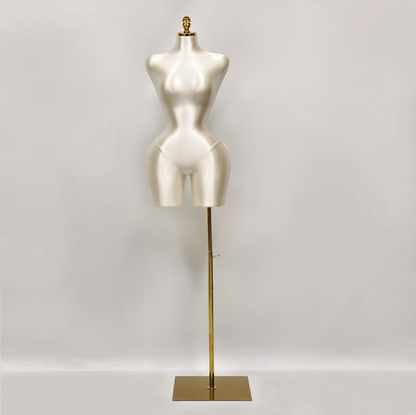 JELIMATE Female big butt mannequin Plus Size,Fully Pinnable Bbl Mannequin, Elegant S Shape Curvy Mannequin