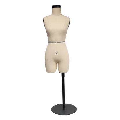 JELIMATE Half Scale Dress Form 1:2 Miniature Mannequin （Size 6）