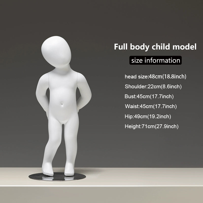 Sitting Infant & Child Mannequin - Full Body Kids Clothing Display Prop