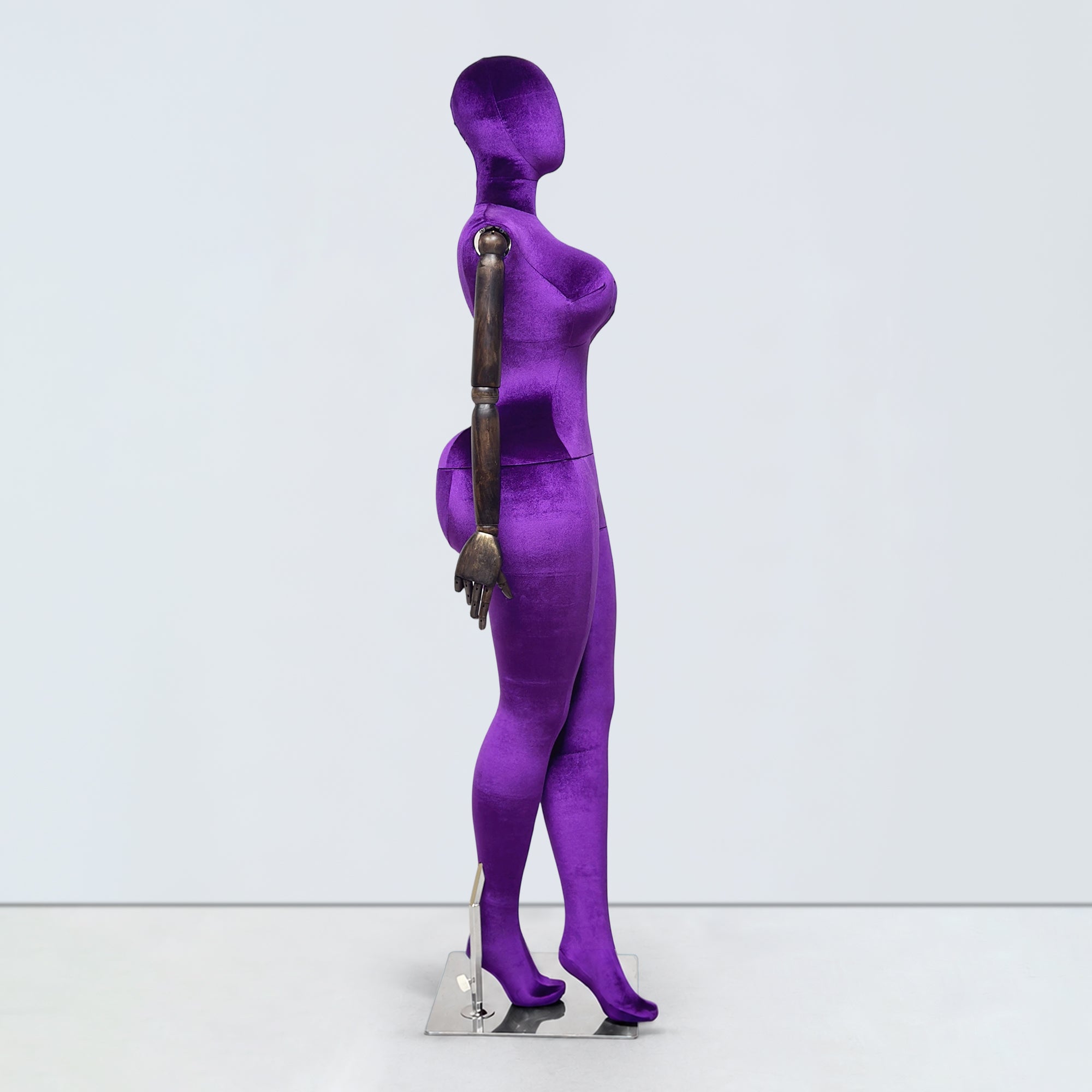JELIMATE Plus Size Velvet Female Mannequin | Curvy Hourglass Full Body Display Form