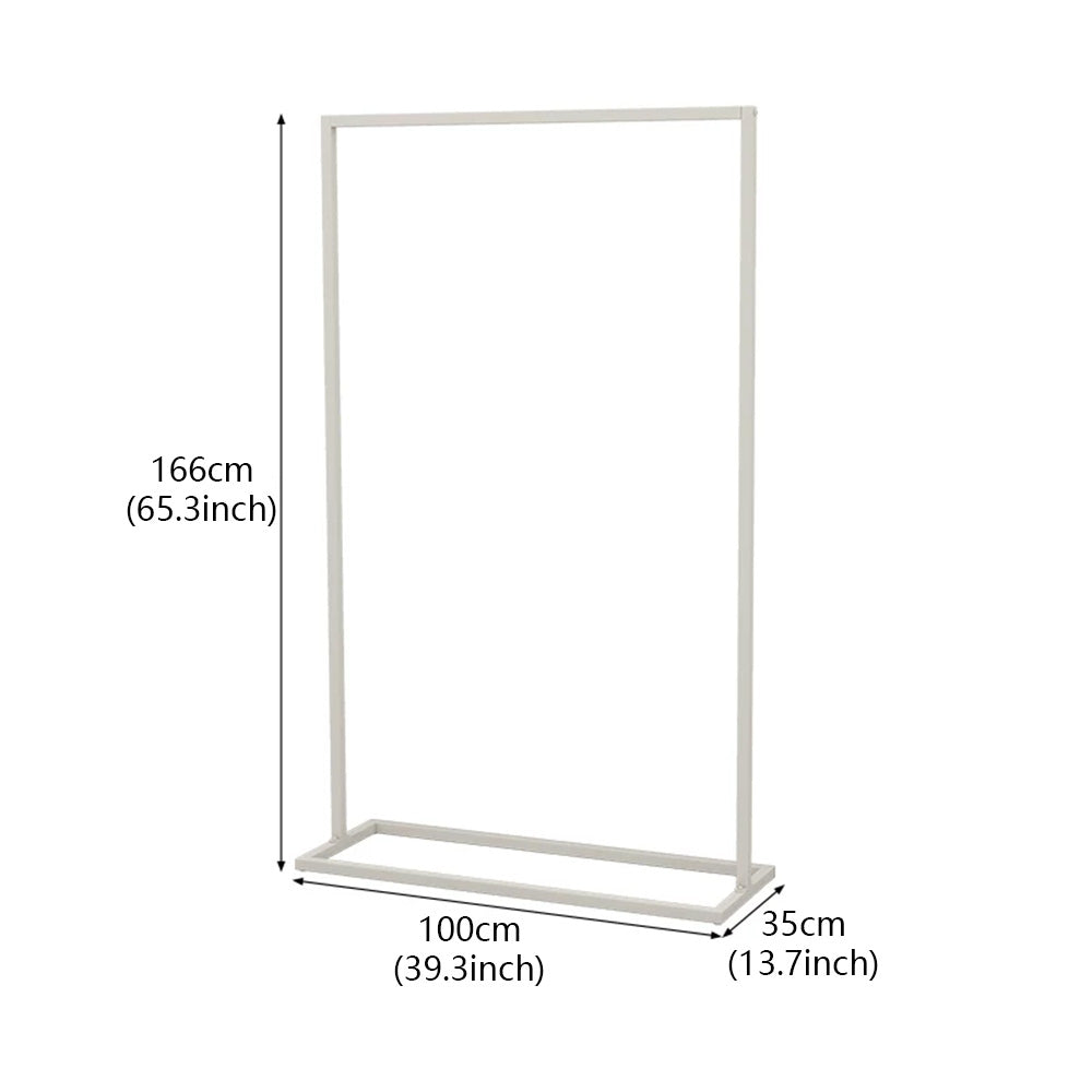JELIMATE Freestanding Metal Clothing Garment Rack Display Stand for Boutique Bedroom