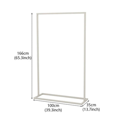 JELIMATE Freestanding Metal Clothing Garment Rack Display Stand for Boutique Bedroom