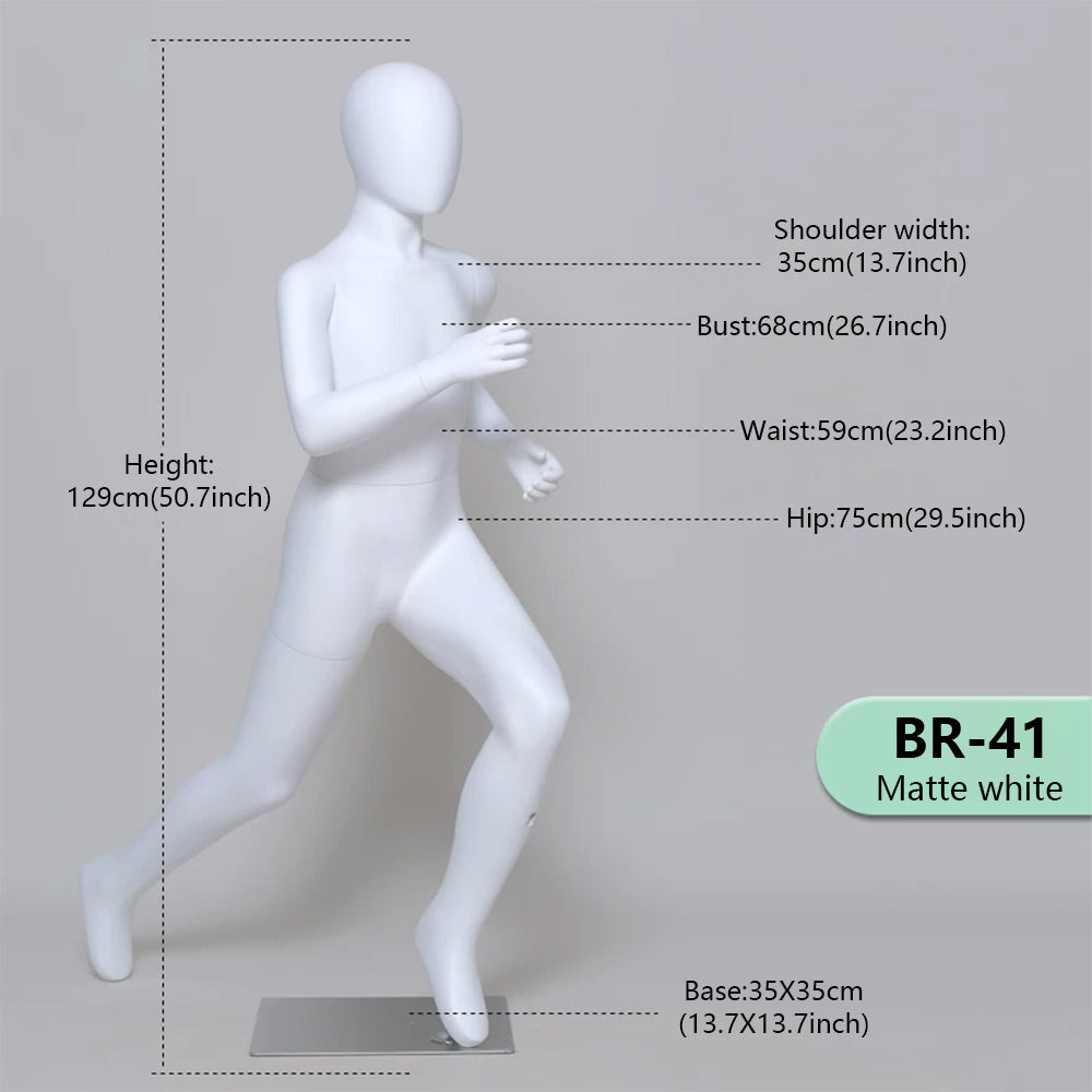 JELIMATE Kids Sport Full Body Mannequin | Athletic Children Clothing Display Form for Ages 2–12