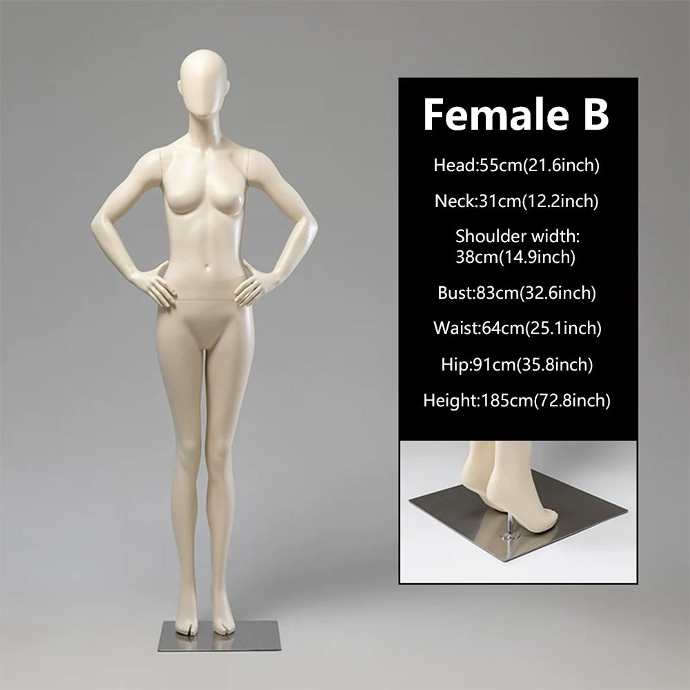 JELIMATE Female Full Body Mannequin | 21 Styles | Luxury Boutique Display Dress Form