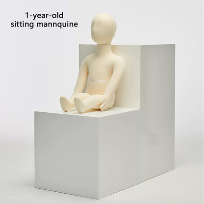 Child dress form - Full Body Soft Bendable Baby Mannequin for Kids’ Clothing Displays | JELIMATE