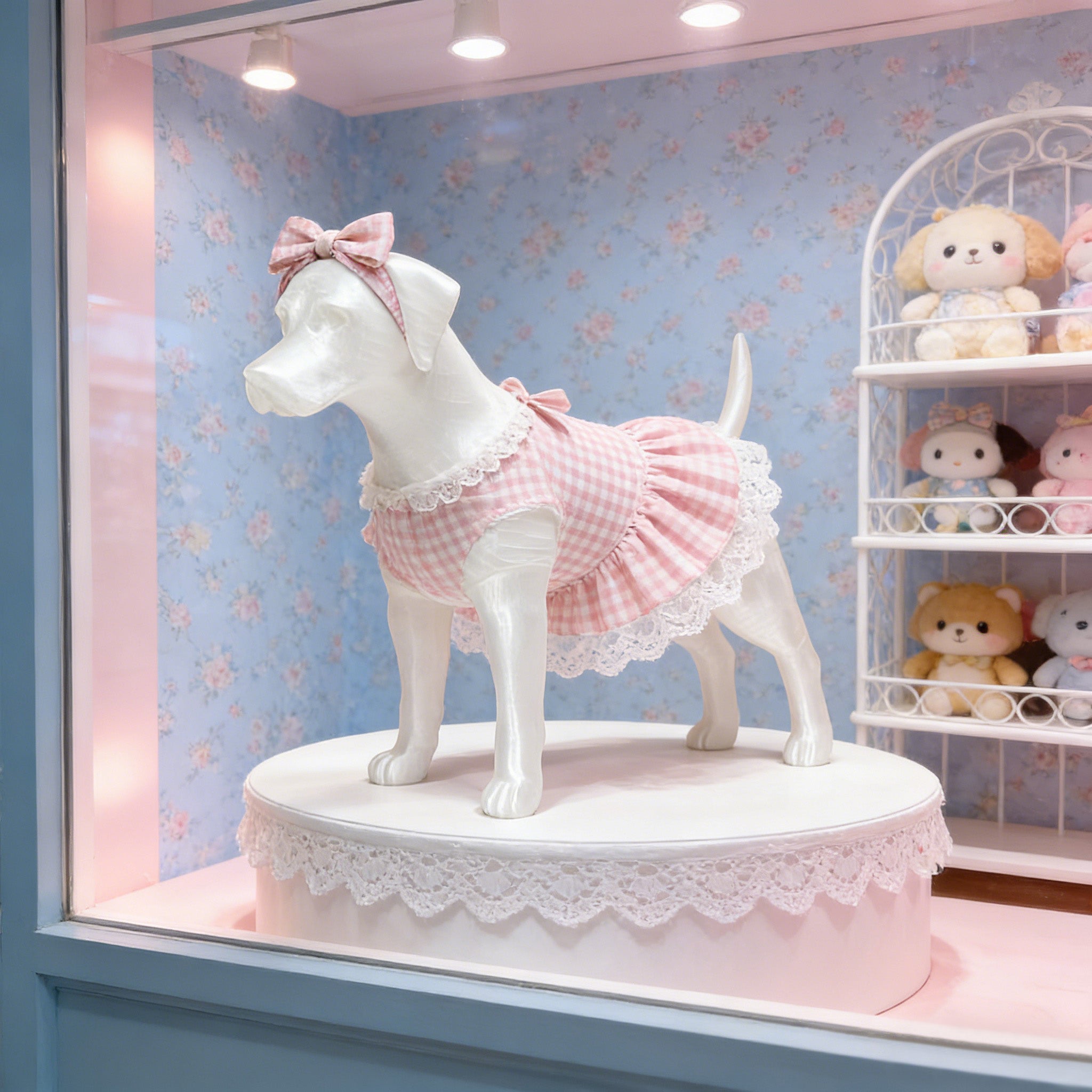 Premium Dog Mannequin Display - Magnetic Detachable Pet Clothing Model
